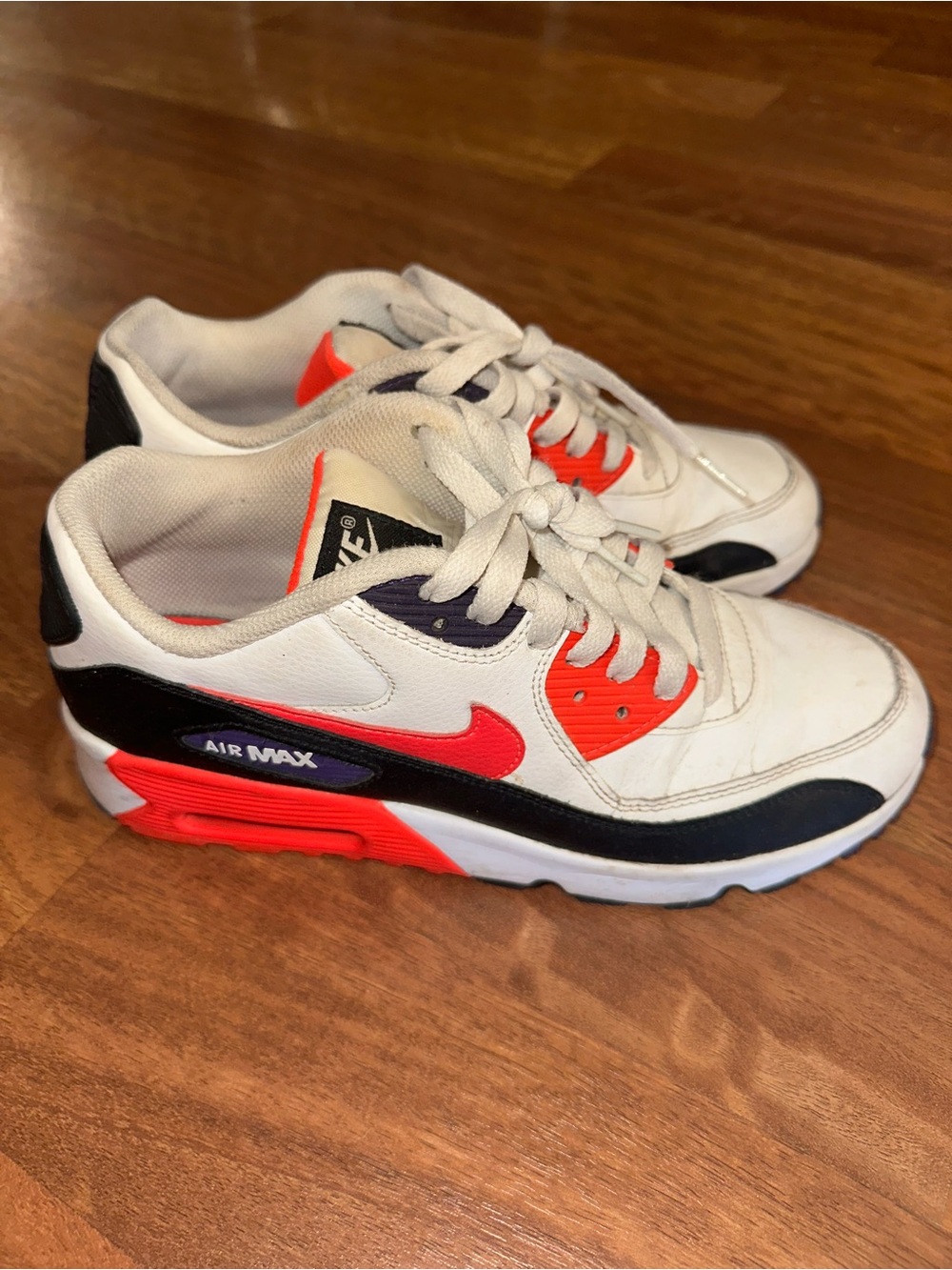 Nike Kids' Air Max White Red Black Sneakers